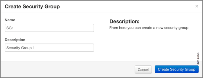 Figure 4: Create Security Group