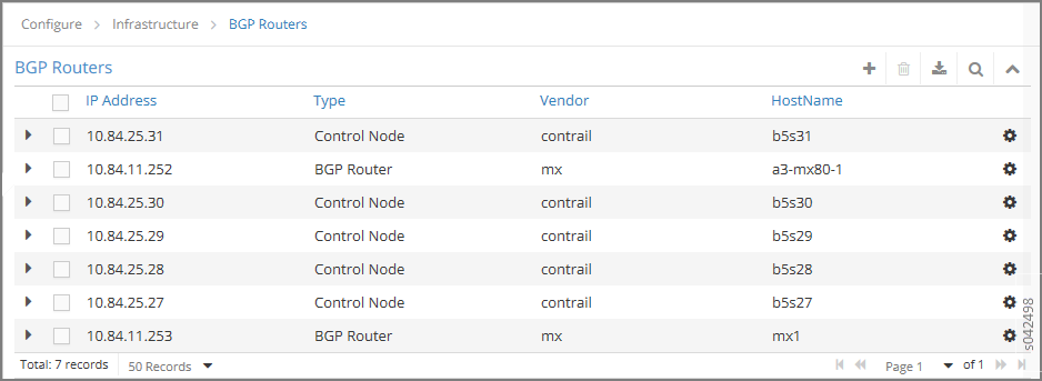 Figure 2: BGP Routers Summary