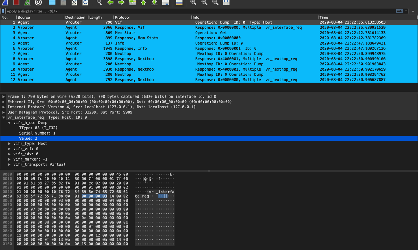 Figure 2: File debugging in Wireshark